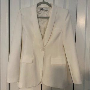 Zara White Blazer